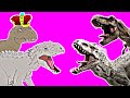 Tyrannosaurus  rex and indominus rex jurassic world musical song lhugueny