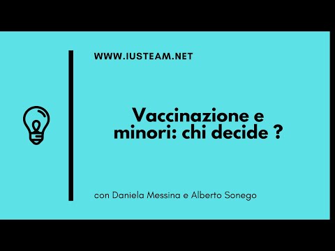 Vaccinazione e minori: chi decide ?