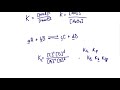 Chemical Equilibrium - Expressing Equilibrium Constants