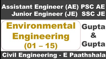 Environmental Engineering (01–15) | Gupta and Gupta Civil Engg | PSC AE | SSCJE |