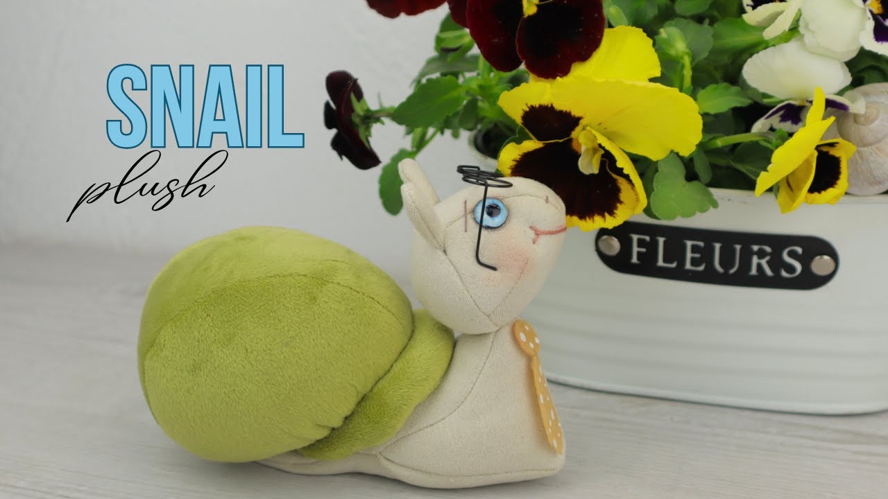 How to make a plush snail. Stuffed snail. Demonstration of finished ...