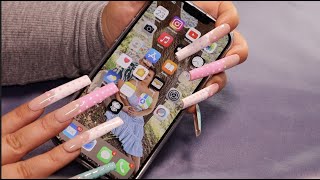 ASMR IPHONE TAPPING 2022 (What's on m iPhone) ~Tracing, Soft Spoken~ TINGLES/RELAXING/FALL ASLEEP screenshot 3