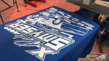 Dirt Track Racing Shirt Screen Print Process