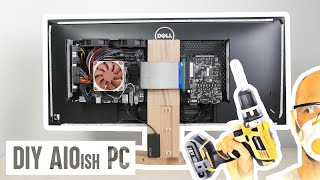 How to make an allinone workstation PC from scratch (DIY AIO computer)