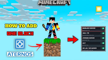 How to Create One block World  in aternos server 😍 || Create One Block Server In Minecraft || Hindi