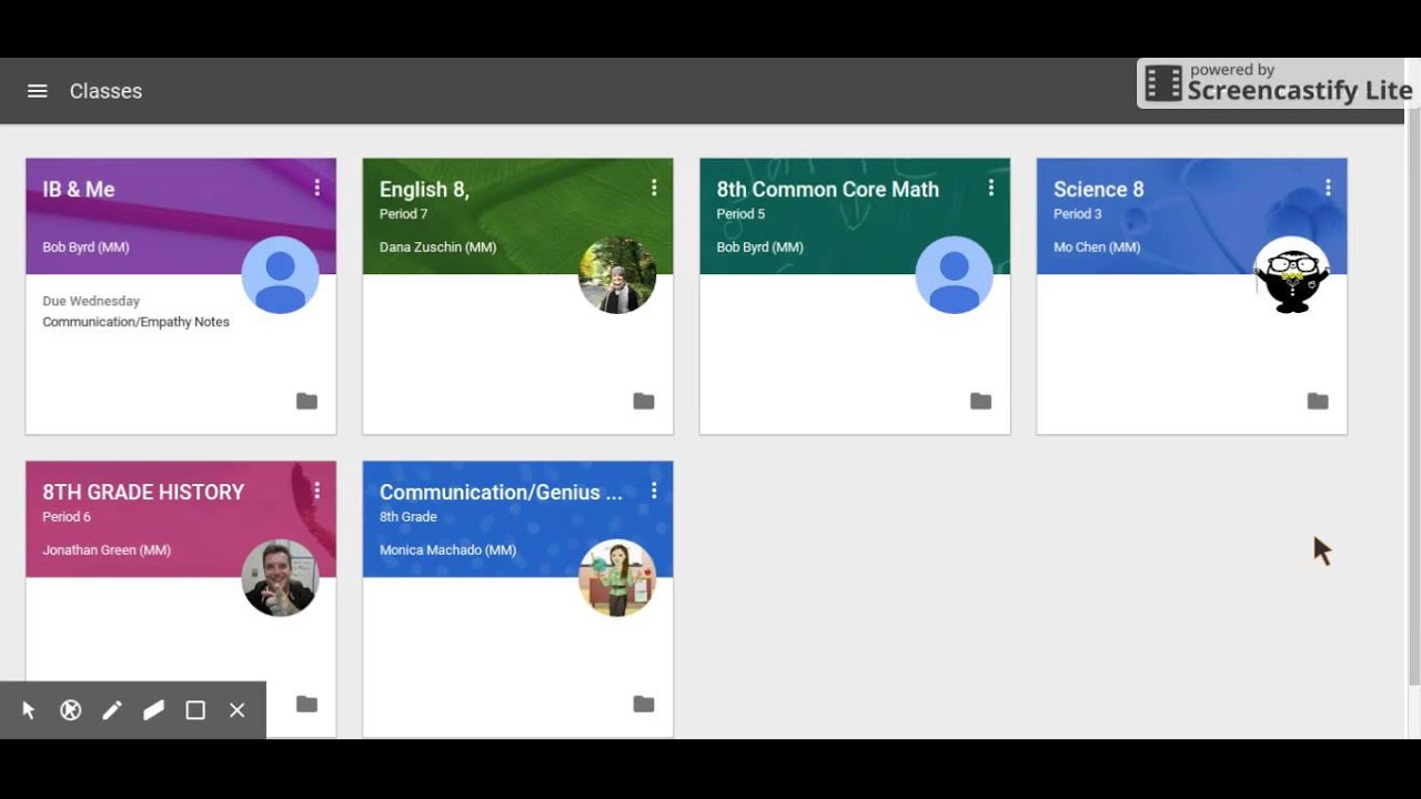Adding A New Class Code To Google Classroom Youtube
