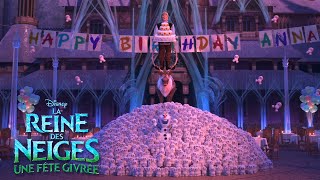 La Reine des Neiges : Une fête givrée | Le village surprend Anna | Disney BE