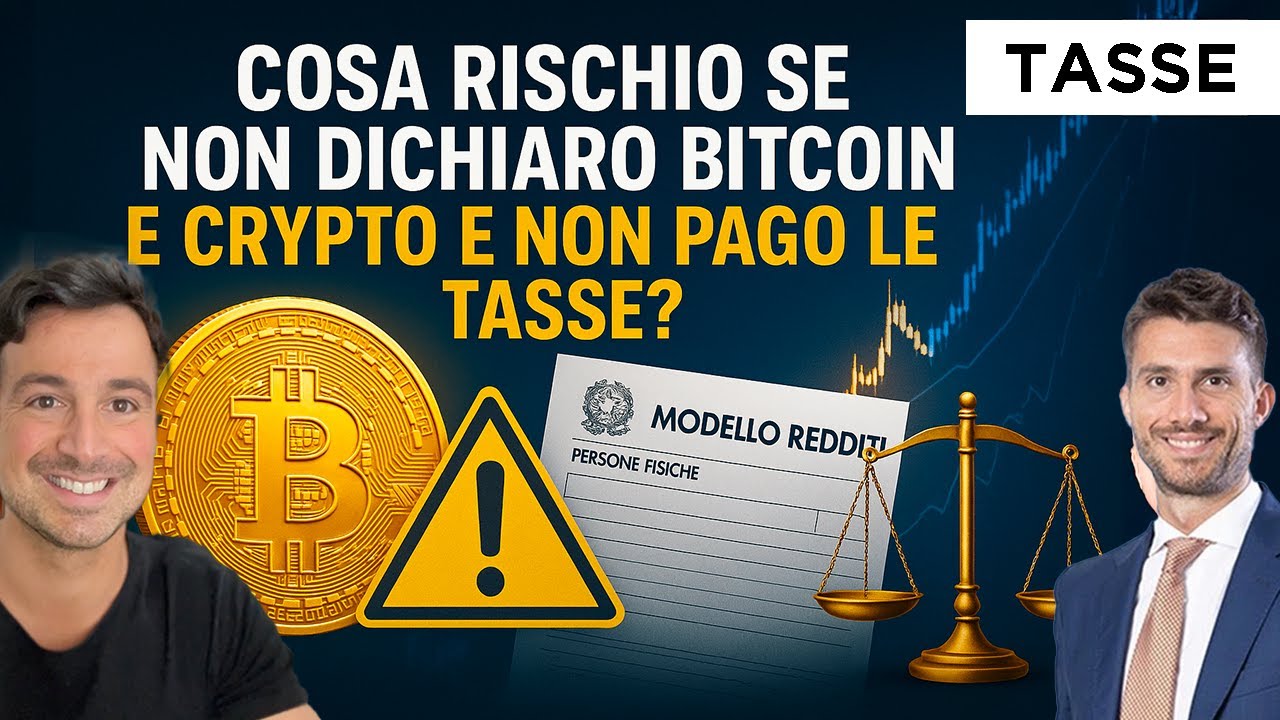 COSA RISCHIO SE NON DICHIARO BITCOIN E CRYPTO E SE NON PAGO LE TASSE?