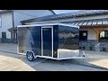 2021 Neo 7x12 NAMR Aluminum Enclosed Motorcycle Trailer 2990# GVW