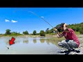 LOCURA PESCANDO de ORILLA con NUEVO FLOTADOR de PESCA 😱🔥