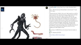Aliens 40th Anniversary NECA Ultimate Black Xenomorph Warrior Action Figure Revealed
