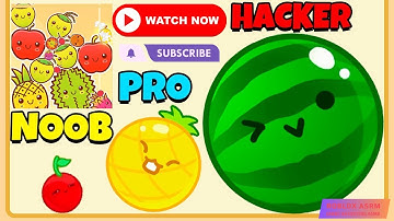 Watermelon Game - NOOB vs PRO vs HACKER  [Suika Game]