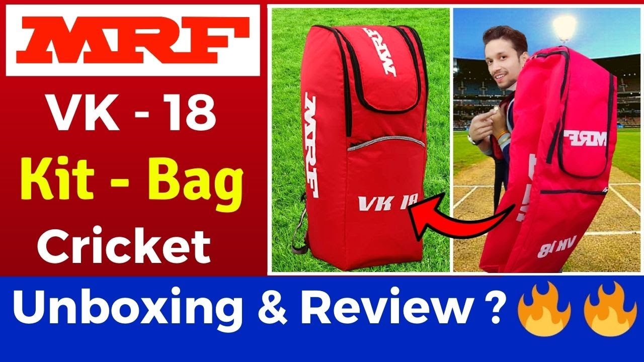 MRF VK-18 Cricket Kitbag Unboxing & Review | Best Cricket Kit Bag | Mrf  vk18 Duffle Cricket Kitbag - YouTube