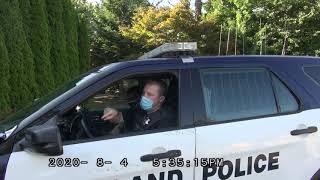 cop admits that encrypted of radio and removing names helps with due process