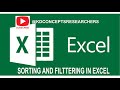 SORTING AND FITERING IN EXCEL