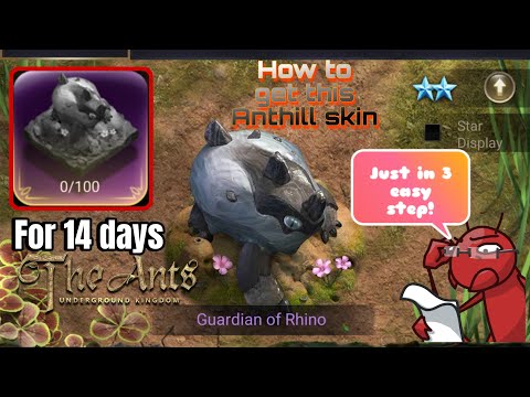 (Updated) Guardian of Rhino Anthill skin for free just in 3 easy step | The Ants Underground Kingdom