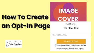 How to Create Opt In Page | Systeme io