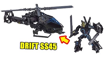 Transformers Toys | Transforming Autobot Drift SS45 to Helicopter | Transformers Studio Series