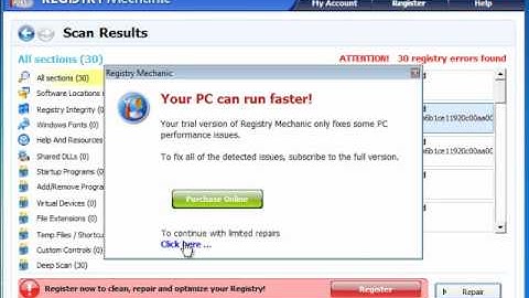 Registry Mechanic 2011 - Quick Look Video Review