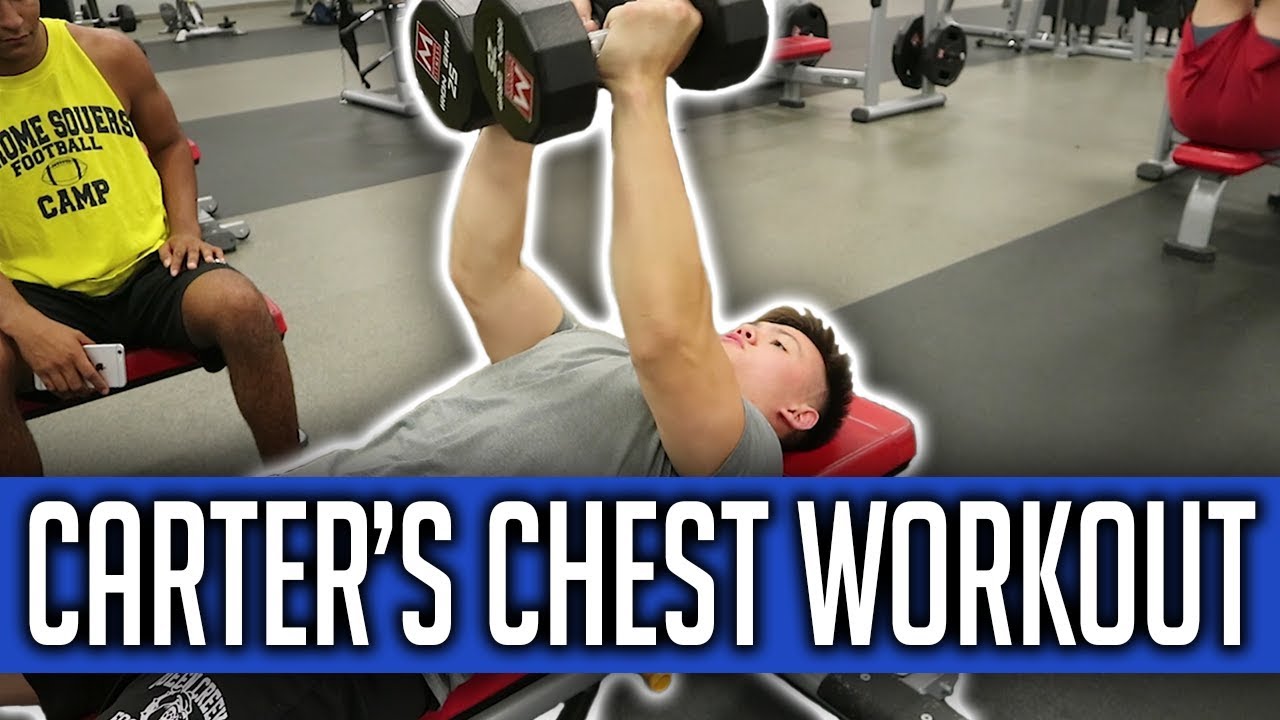 The Grind: Episode 1 - Carter's Chest Workout - YouTube