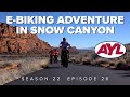 S22 e26 ebiking in snow canyon