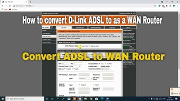 D-Link DSL 2750U Convert to WAN Ethernet Router. Its Easy | DLink router convert to WAN router part