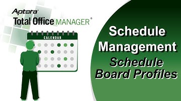 How to Set up Schedule Board Profiles in Total Office Manager