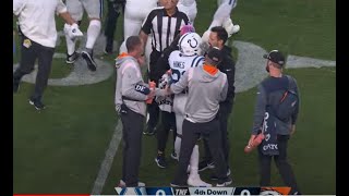 Nyheim Hines Concussion (HEAD INJURY) vs. Broncos