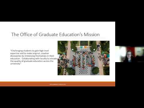 How the Office of Graduate Education Can Work for You