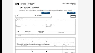 Step-by-step guide to fill study permit form | imm1294e