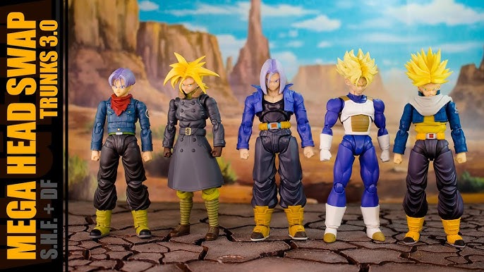 MEGA Troca de Heads - Goku Bandai+DF -SROE, Kaioken, SSJ 1 2 3, God, Blue,  Sign, UI Head Swap Review 