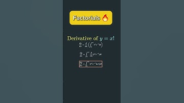 HARD derivative of Factorial Function#maths