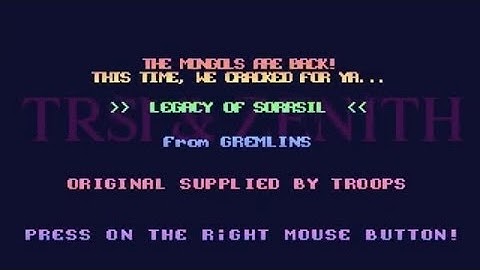 Trsi & Zenith - Intro (Amiga Crack Intro)