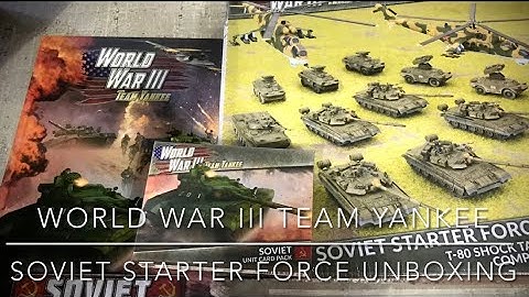 World War III 3 Team Yankee Soviet Starter Force Unboxing