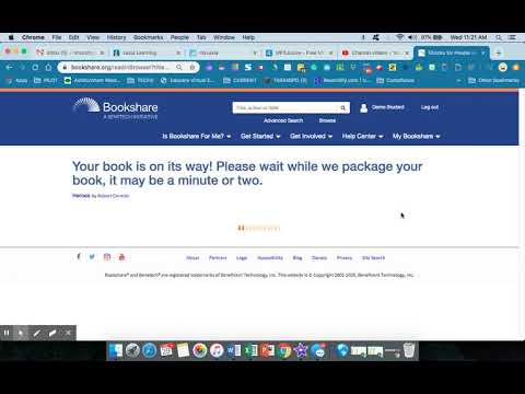 Bookshare: logging into and reading your assigned books!