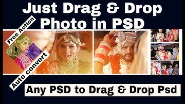 Just Drag & Drop autoFill image in Frame | Convert Any PSD to Drag & Drop in  One Click in Photoshop