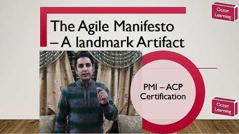 The Agile Manifesto - A Landmark Artifact -  PMI - ACP Certification