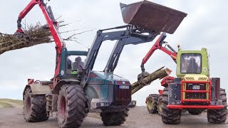 Moderne Forstmaschinen im Einsatz  2x WF Trac im Einsatz!