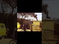 Steam Train Rolls Through a Village 1987 Pakistan