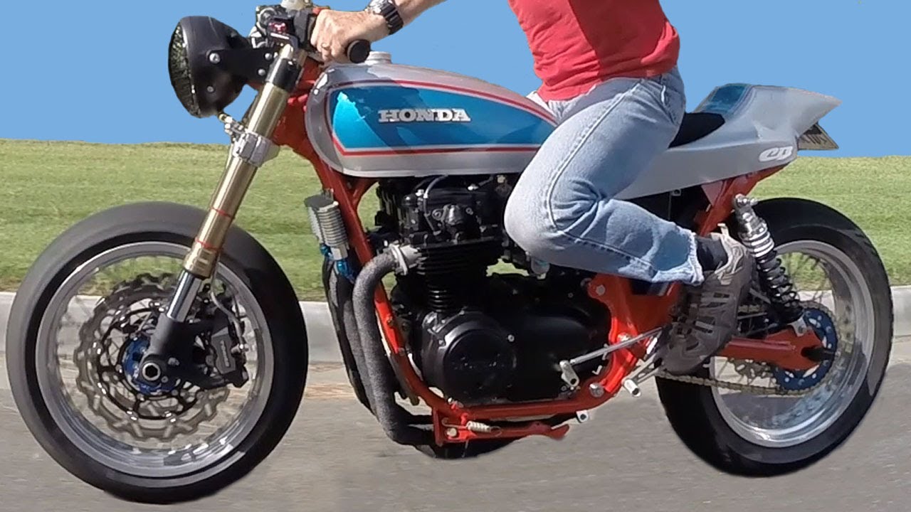 1975 Honda Cb550 Cafe Racer Flat Tracker Style Not A Cb750 Youtube