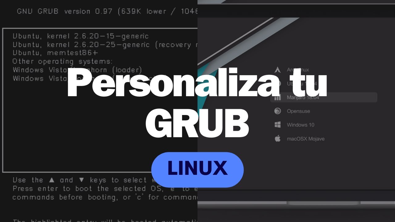 Como personalizar tu GRUB
