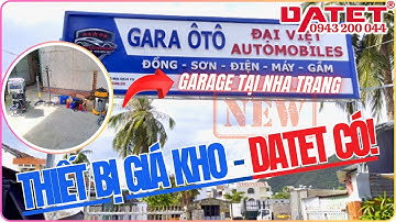 DATET | Bàn giao, lắp đặt cầu nâng ô tô 2 trụ 4 tấn, máy hàn rút tôn, máy bắn trấu,... tại Nha Trang