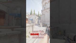 INSANE Flash On Inferno B Site #cs2 #cs2utility #shorts