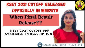 KSET 2021 CUTOFF RELEASED OFFICIALLY IN WEBSITE II When Results?