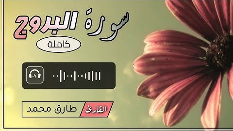 سورة البروج (كاملة) || القارئ طارق محمد Tareq Mohamed