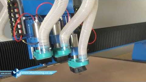 EasyRoute CNC Router 3 Heads Pneumatic ATC Installed in Furniture Factory and Demo Run