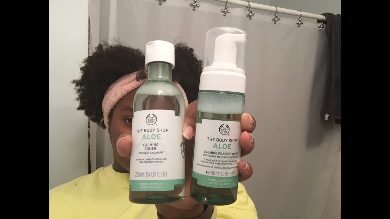 FIRST IMPRESSION: Aloe Foam Wash & Calming Toner By: The Shop YouTube