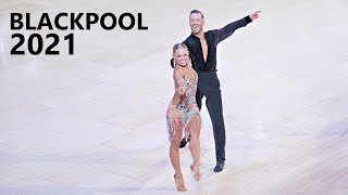 Klemen Prasnikar &amp; Alexandra Averkieva (SLO) - Blackpool 2021 - Amateur Latin | SF Cha-cha-cha