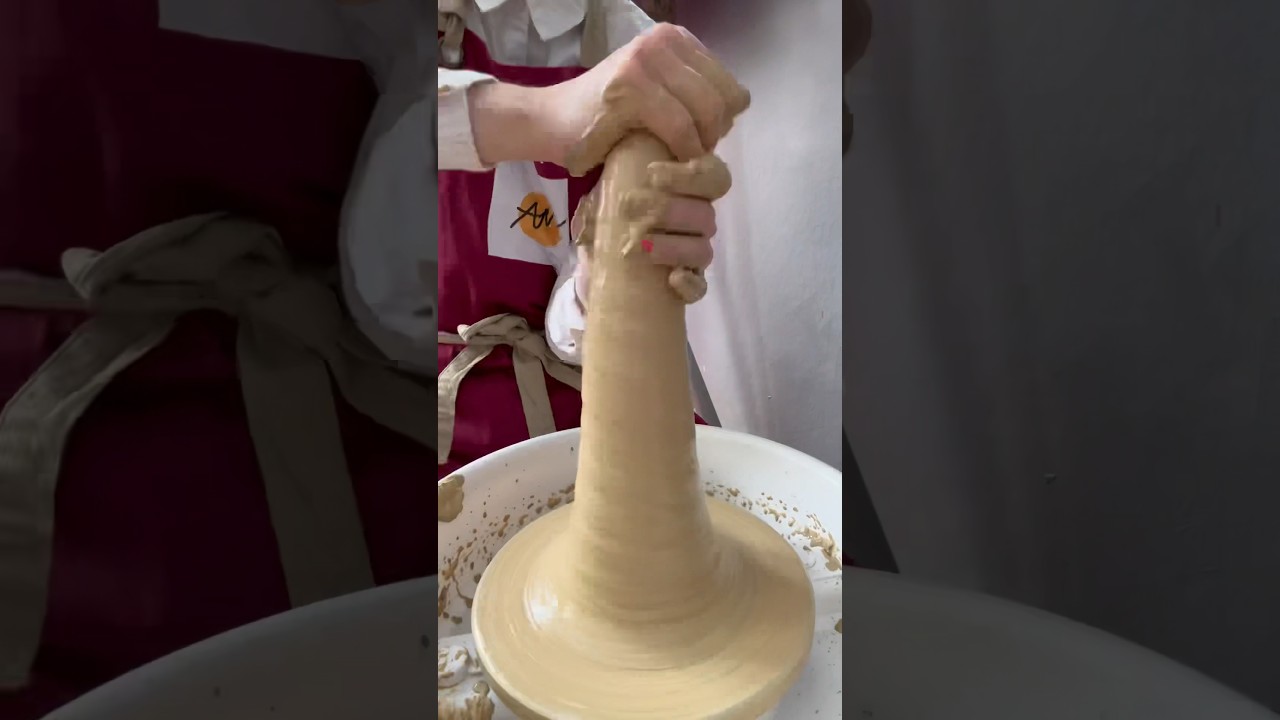 Zentrieren und Homogenisieren mit 4,0kg Ton (ungeknetet) 