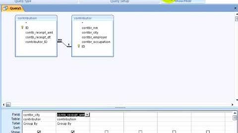 Access 2007 Tutorial 2.2. Queries and Group By